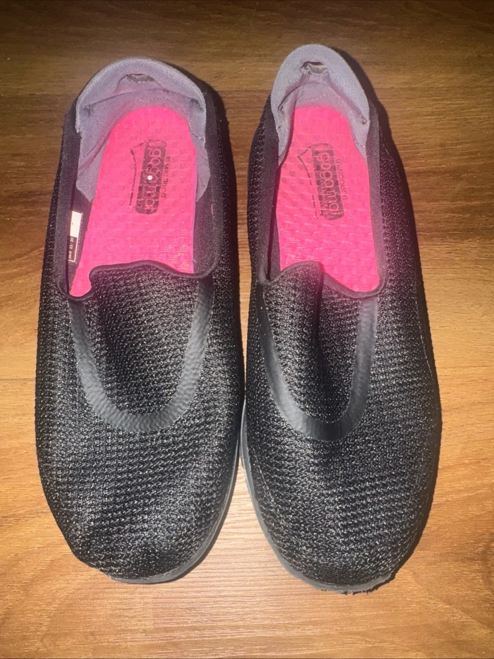 Skechers Womens GoWalk 3 Gray Comfort Slip-On Casual Shoe Size 6 Preppy Travel